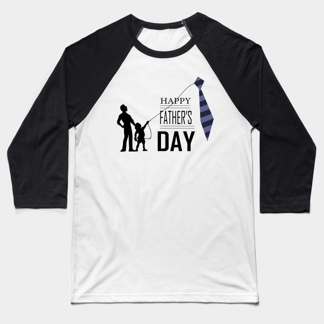 Love Father Day Funny Baseball T-Shirt by A_ni_ka_wa